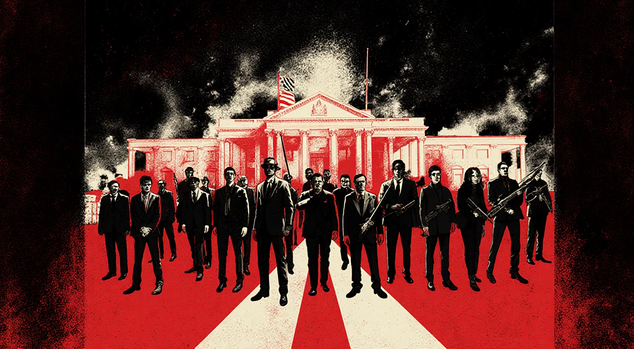 Person typing on laptop with screen showing chatbot message asking for help