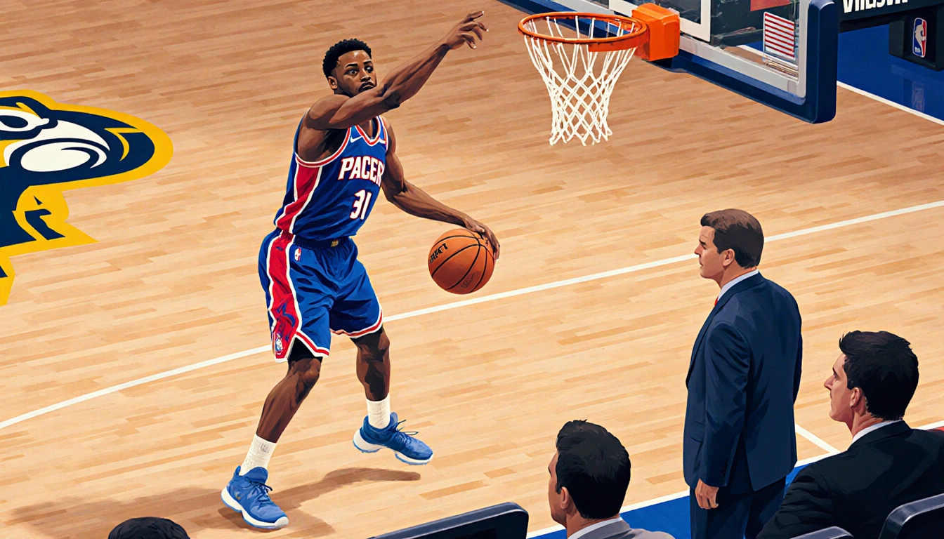 VJ Edgecombe driving to the basket Maxey watches from sidelines in a Sixers jersey practice lighting shows camaraderie