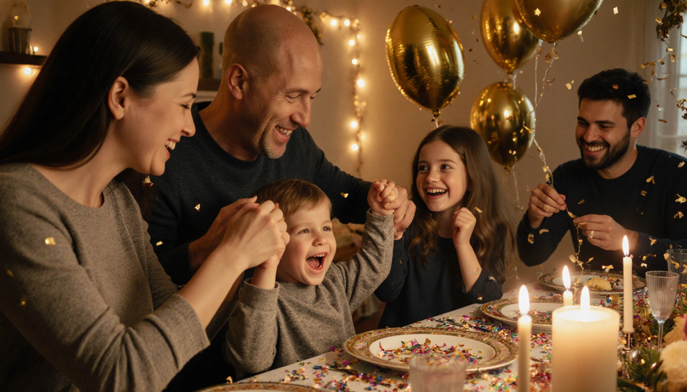Family celebrates New Year