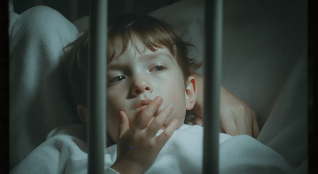 Chat interface displaying text that states it cannot create child sexual abuse material and offers help with other requests