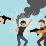 Chatbot shows a refusal to generate violent content with an offer to help with other requests