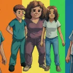 Chatbot refusing to create graphic image with text offering help.