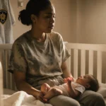 Mother holding her baby