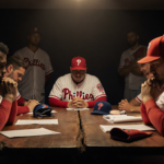 College students studying at desks with laptops and notes.