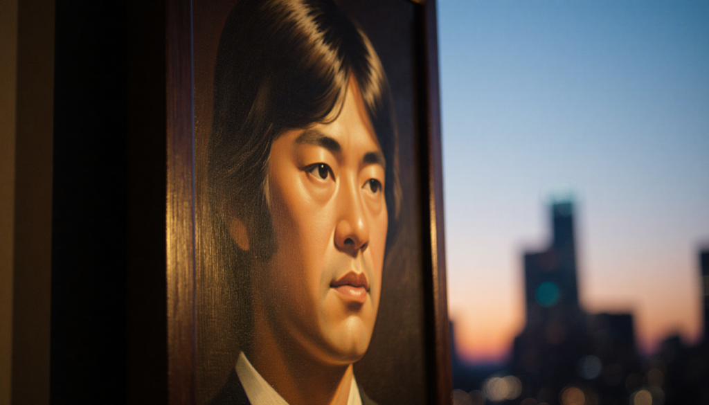 Tom Jung painting features Star Wars scene with golden lighting and dark wood panel