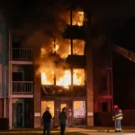 Leasing Office Burns Overnight at Camden County Complex