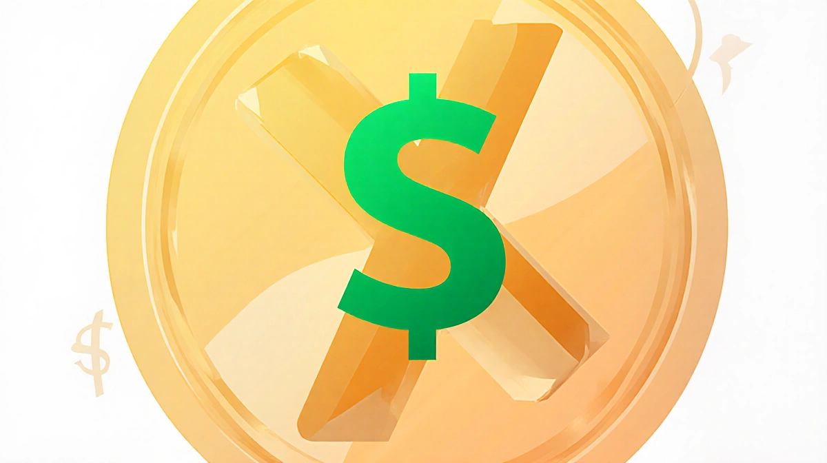 Stylized percent symbol with green dollar sign inside showing 2.8% COLA increase with curved coin-like lines around it