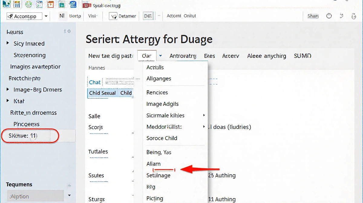 Person using laptop with keyboard and screen showing search results