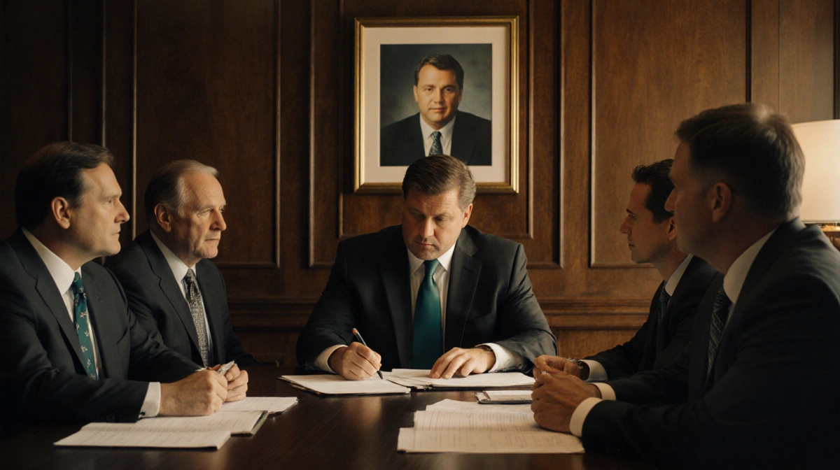 Philadelphia Eagles coaches reviewing game plans with framed photo of Sirianni on wood-paneled wall