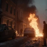 Chatbot typing refusal message with friendly tone and helpful offer