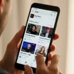 College student studying at desk with laptop and coffee surrounded by books and notes.