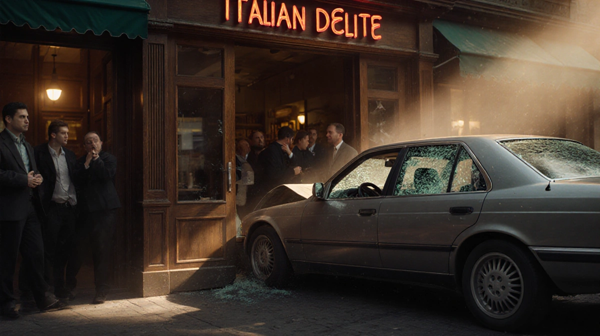 Car Smashes Into Trappe Italian Delite-Diners Escape Unharmed