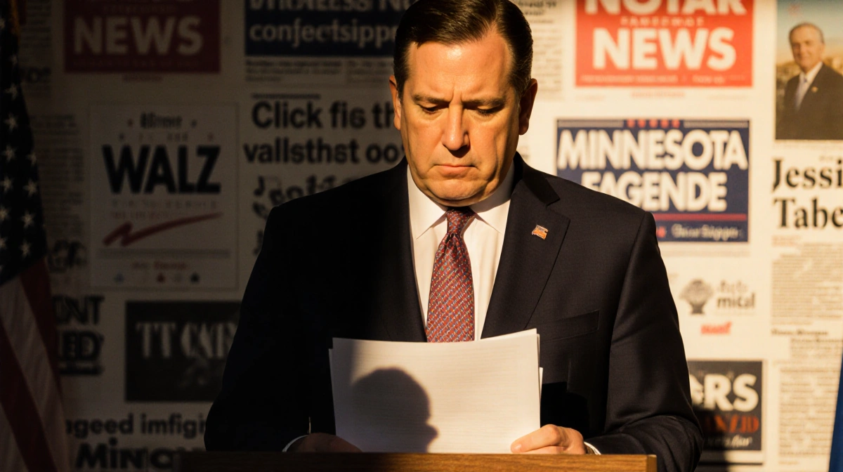 Walz Drops Minnesota Re-Election Bid Amid Fraud Fight