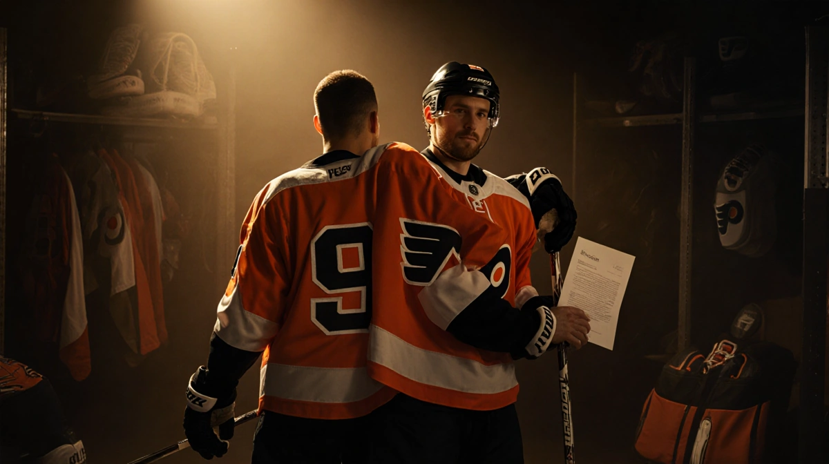 Dvorak’s Midnight Contract Signing Bonds Flyers Duo