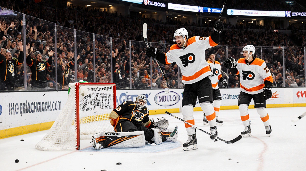 Zegras’ 2-Goal Revenge Game Powers Flyers Past Ducks 5-2