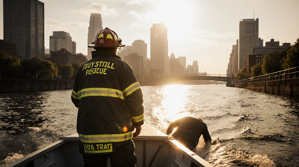 Philadelphia Rescuers Pull Person from Schuylkill River