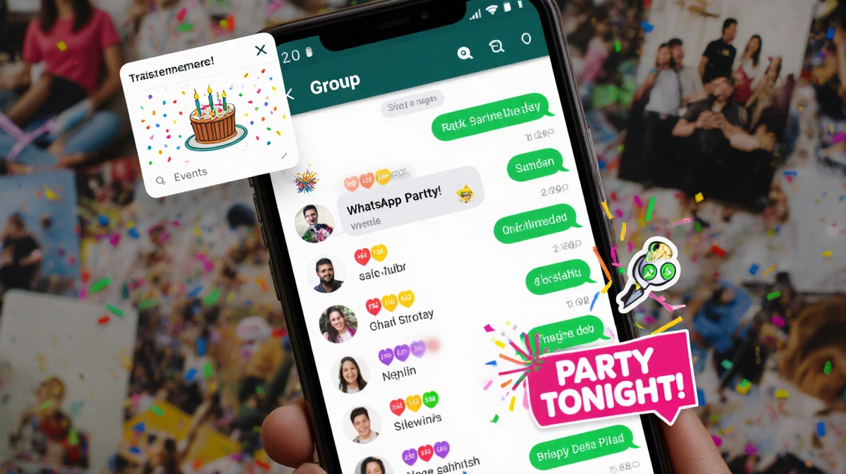 WhatsApp Adds Member Tags, Text Stickers, Event Reminders