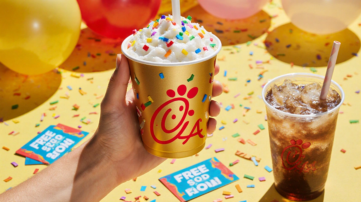 Chick-fil-A Turns 80 with Free-Food Gold Cups and Dirty-Soda Floats