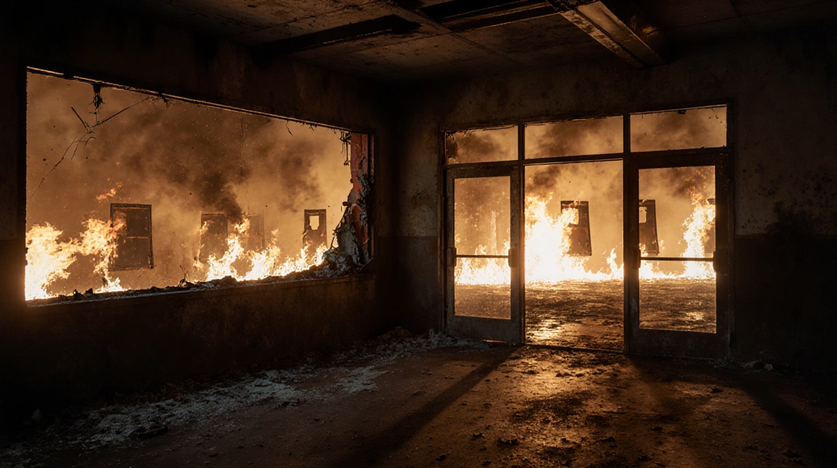 Gun Range Blaze Ravages Ranges, Spares Store