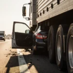 Car Wedged Under Tractor-Trailer Snarls I-476 South