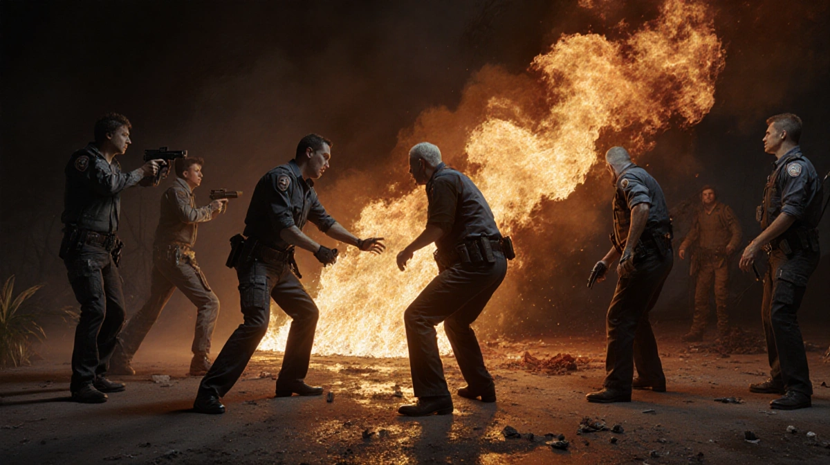 A blank white screen with a simple message explaining that violent content cannot be created