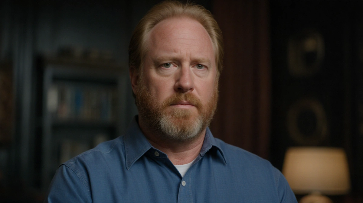 Assistant typing a refusal message about depicting Timothy Busfield negatively and offering further help