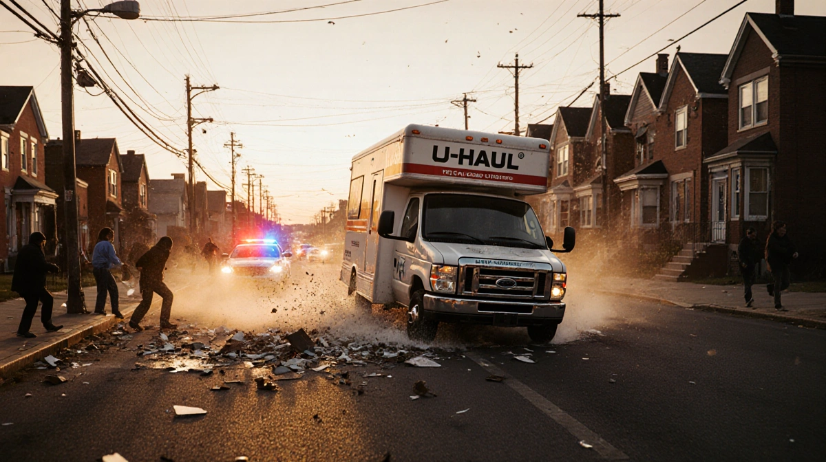 U-Haul Police Chase Ends in Multi-Car Crash, Officer Injured